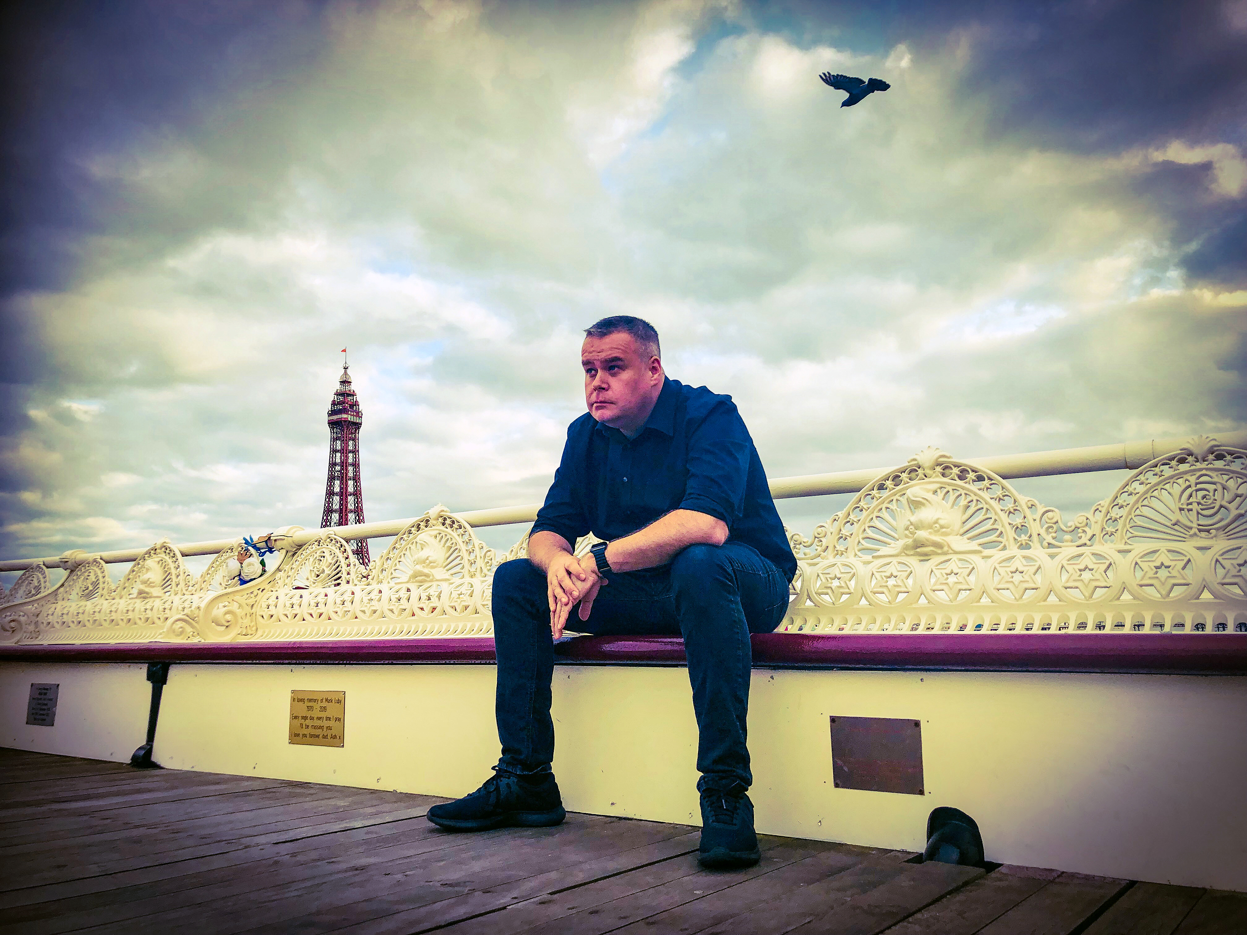 Mike Keenan on Blackpool pier